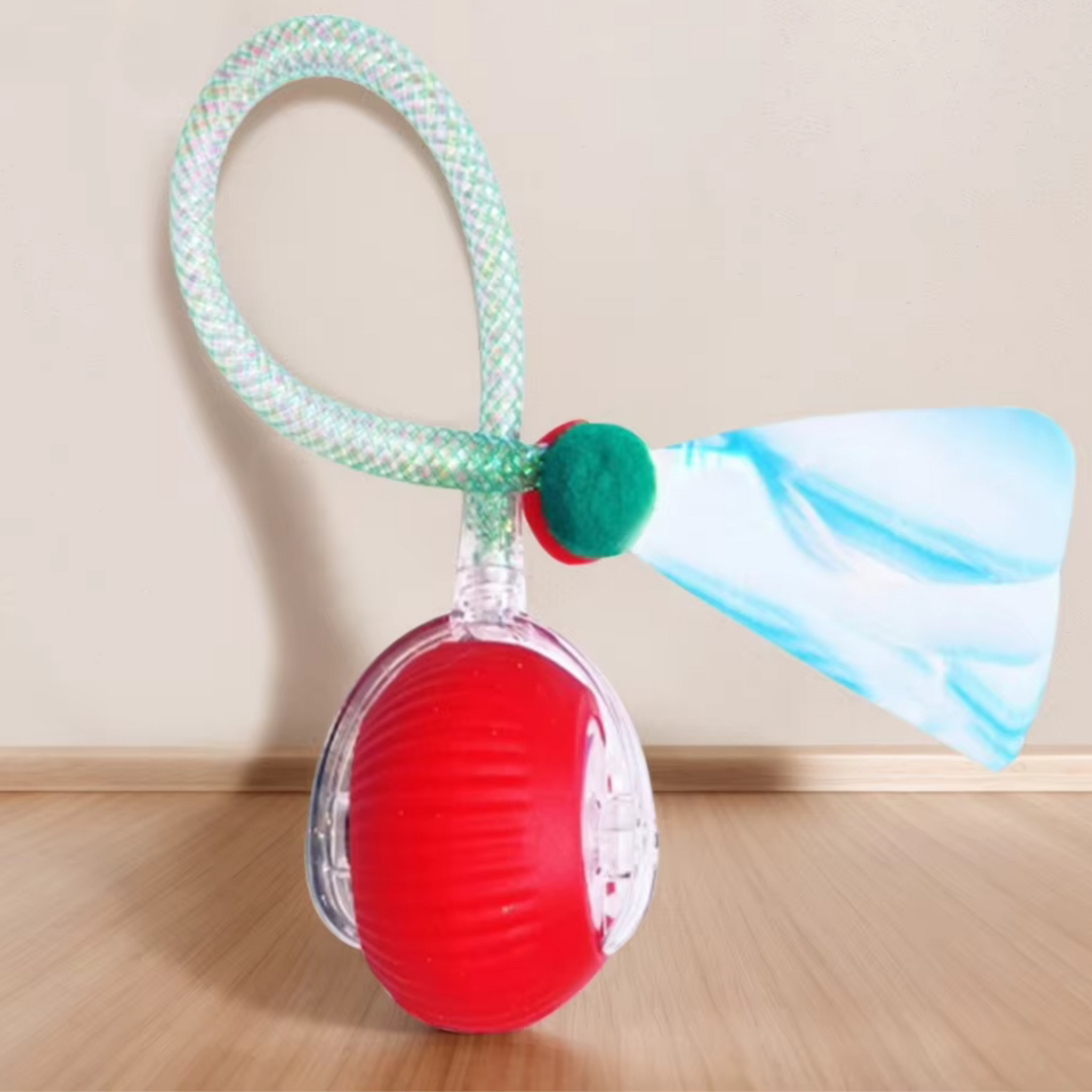 Rechargeable Motion-Activated Cat Toy Ball – Interactive Rolling Toy with Tail for Indoor Cats