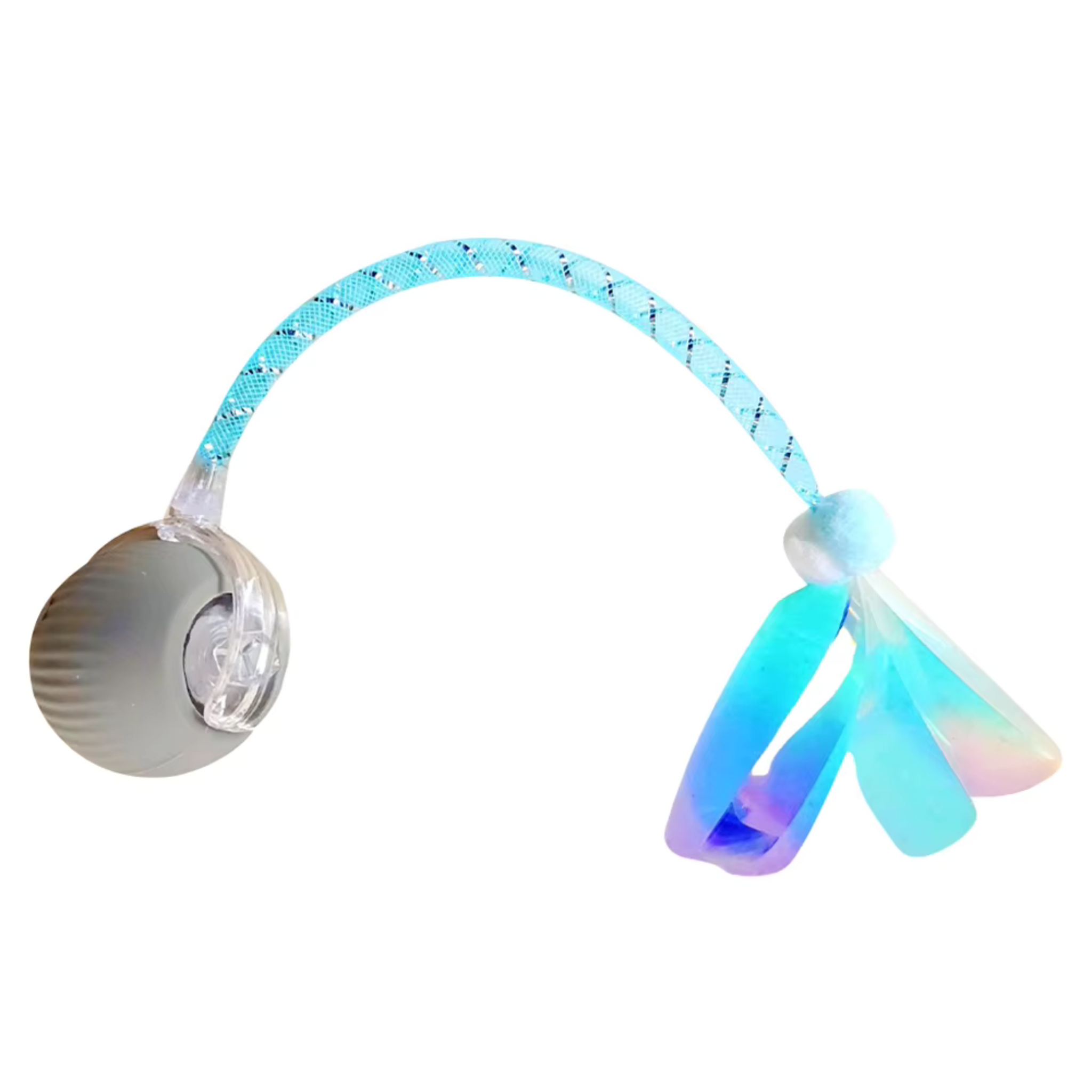 Rechargeable Motion-Activated Cat Toy Ball – Interactive Rolling Toy with Tail for Indoor Cats