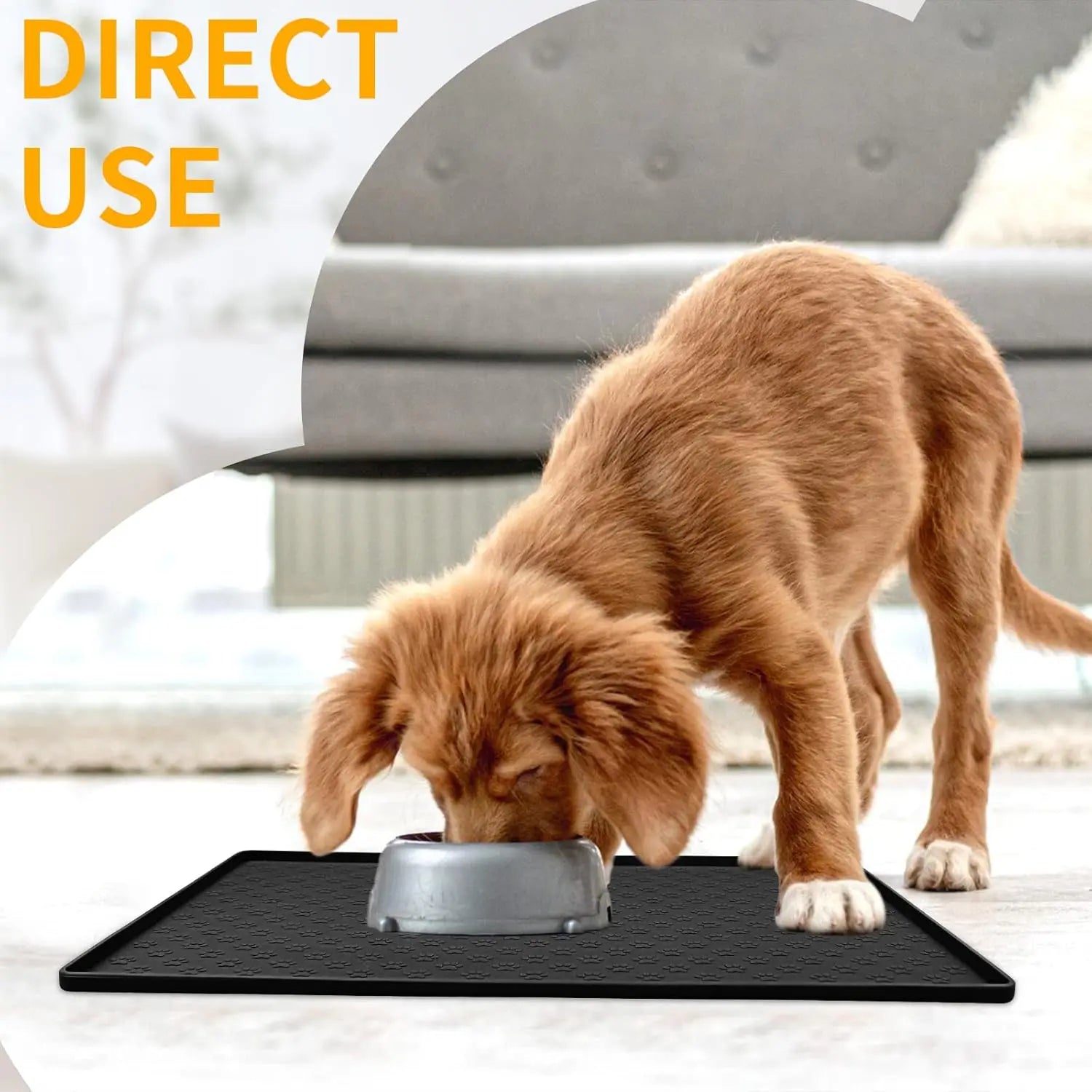  Mat for Prevent Food and Water Overflow Suitable for Small