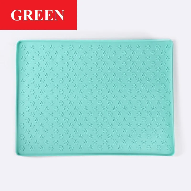 Pet Food Mat for Prevent Food and Water Overflow Suitable for Small, Medium