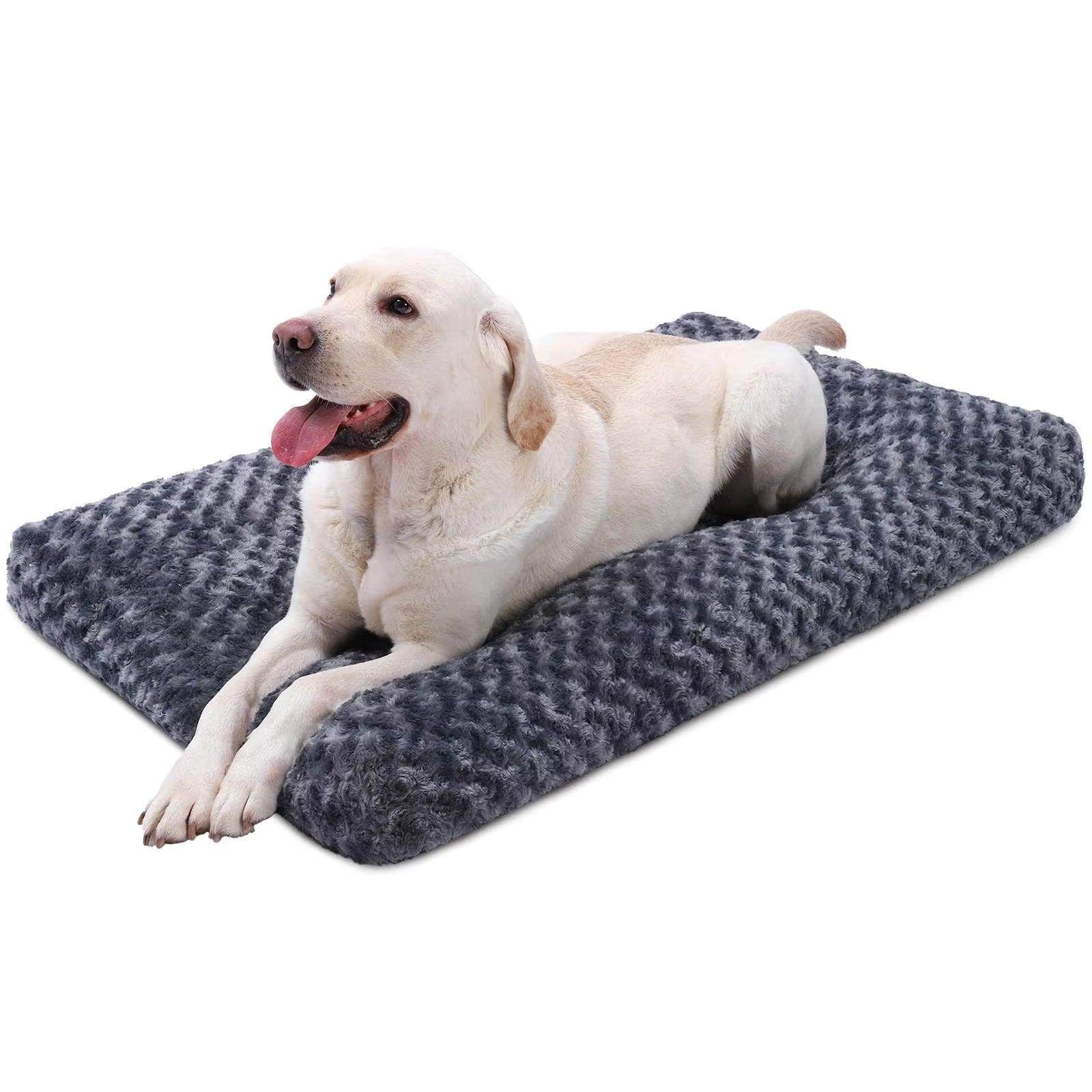 Plush Winter Pet Bed – Soft, Bite-Resistant Dog & Cat Cushion with Non-Slip Base