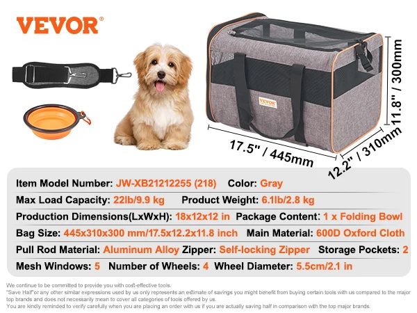 Succebuy Pet Cat Carrier Breathable Outgoing