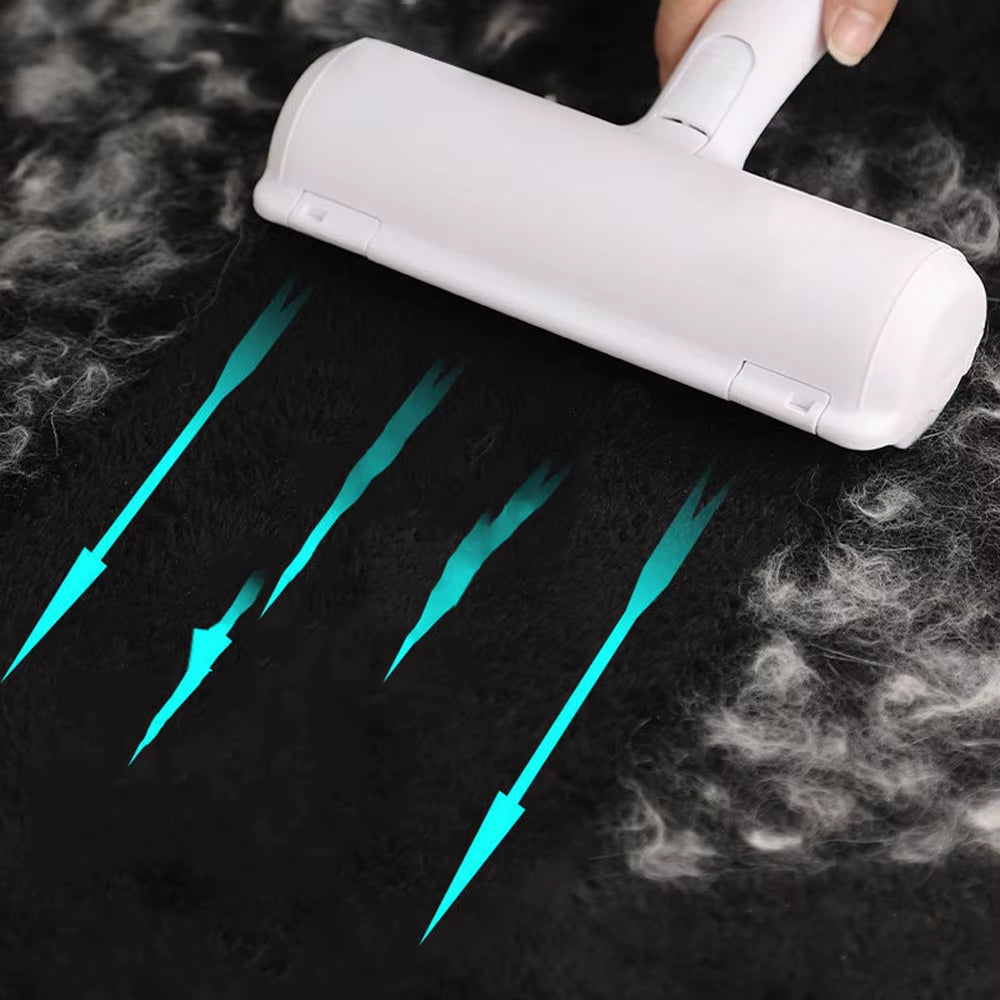 Pet Hair Remover Cat Dog Hair Cleaner Stripped Carpet Hair Sticky Roller Lint Sticking Brush Pets Hair Cleanning Tools Device